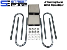 Street Edge 4" Aluminum Lowering Blocks w/2* Angle for 86-94 Mazda B2600/B2200