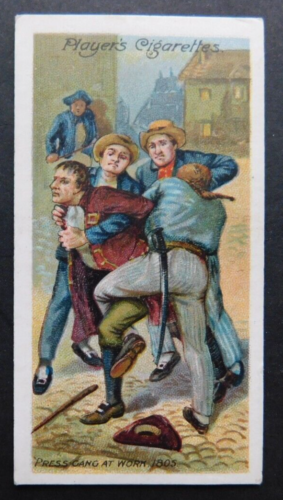 Tarjeta de cigarrillo 1905 de jugadores - Life on Board a Man of War 1805 - 1905 Nelson en muy buena condición - Imagen 1 de 2