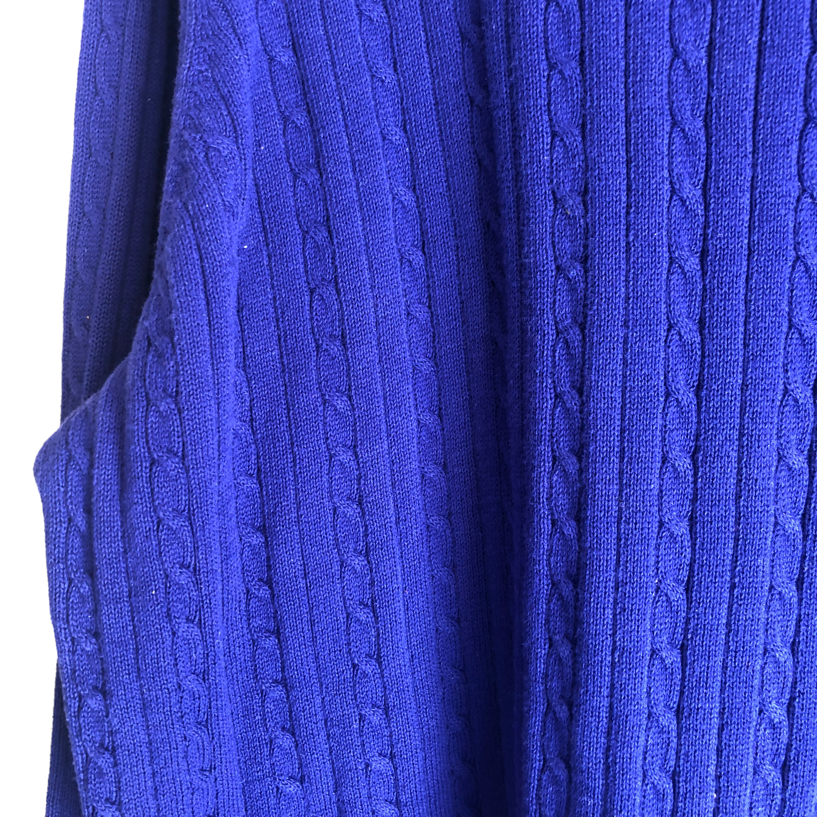 IZOD Women's Sweater Plus 3X Purple Blue Cable Kn… - image 10