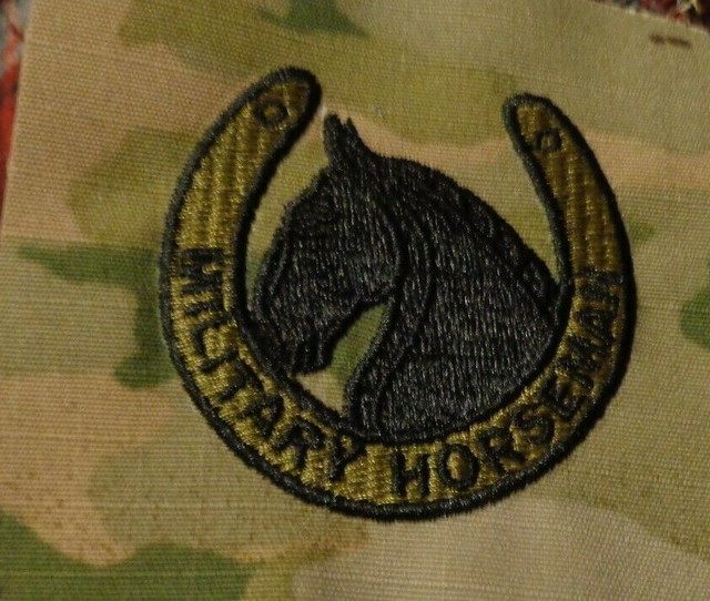 U.S.ARMY MILITARY HORSEMAN BADGE **NEW** SCORPION SEW ON. eBay
