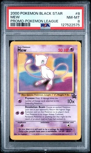 Pokémon TCG Mew NON Holo Black Star Promo PSA 8