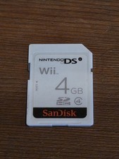 Sandisk 4GB Gaming SD Card For Nintendo DS Wii Gaming Memory Card Class 4 OEM