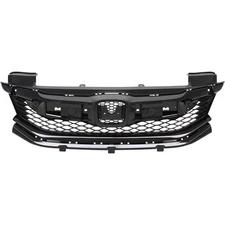 Grille Assembly For 2016-2017 Honda Accord Painted Black Shell and Insert