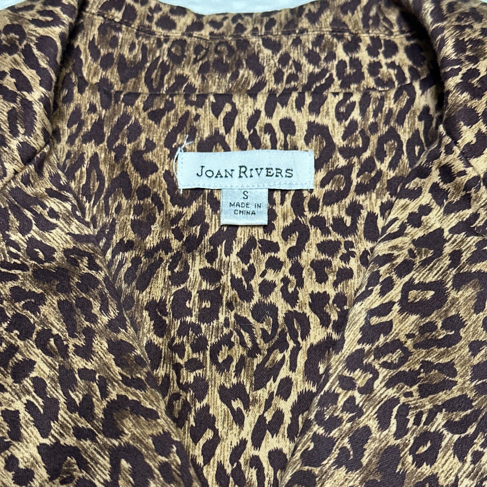 Joan Rivers Leopard Blazer Jacket Small Animal Ch… - image 6