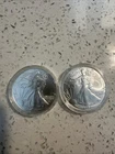 Lot of 2 - 2024 $1 American Silver Eagles 1 oz BU