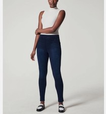 SPANX- Jean-ish Ankle Leggings Skinny Jean Pull On SZ Medium 20018R Dark Wash
