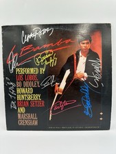 La Bamba Soundtrack Signed LP   Los Lobos, Bo Diddley, Setzer, Perkins 8 Sigs 