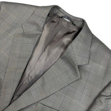Stafford Men s Silk Blend 2-Button Blazer Jacket Gray 42R