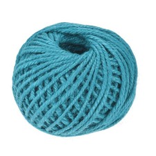 164 Feet 2.5mm Garden Twine, Jute Twine String Cords Lake Blue for DIY