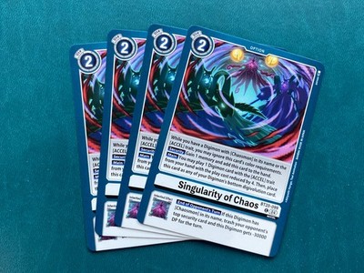 Singularity of Chaos BT20-099 Playset Special Booster 2.5 Digimon Card Game  x4