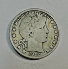 1912-D Barber Half Dollar VG+ 825