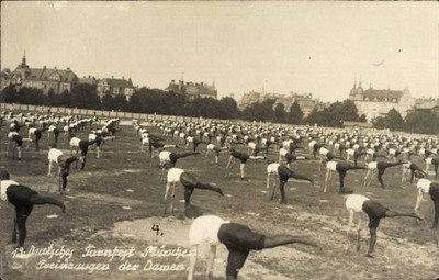 Photo postcard Munich, 13. German Gymnastics Festival, Outdoor Exercises - 11567262