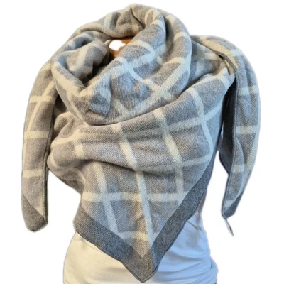 Zwillingsherz Schal Dreieckstuch Herbst Winter Kaschmir-Anteil NEU (1 747)