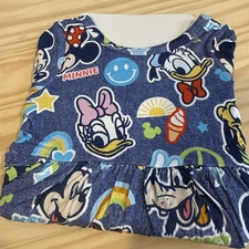 Little Sleepies Size 6/12M Mickey’s Club House Bamboo Bodysuit Twirl Dress