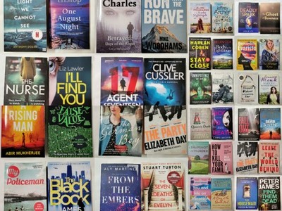 Joblot Wholesale of 40 New Fiction Books Collection Set Fiction, Crime, Thriller