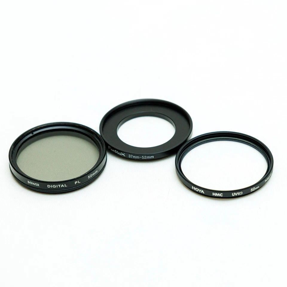 Hoya 52mm Multi-Coated HMC UV(c) Protective Filter + Bower PL Polarizer + Conver - Image 2 of 3