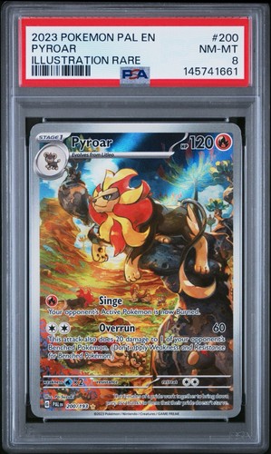 Pyroar graded PSA 8 for sale on eBay