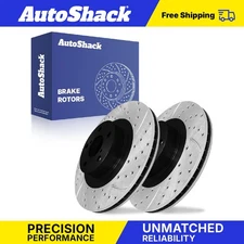 Front Drilled Slotted Brake Rotors for Subaru Forester Impreza Legacy 2.5L