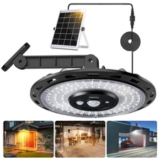 Solar Light Indoor Outdoor, 3000LM Solar Shed Light Rotation Design, Waterpro...