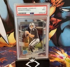 🔥2023 Clearly Donruss # 51 Rated Rookie Aidan O”Connell  Psa 9  Raiders