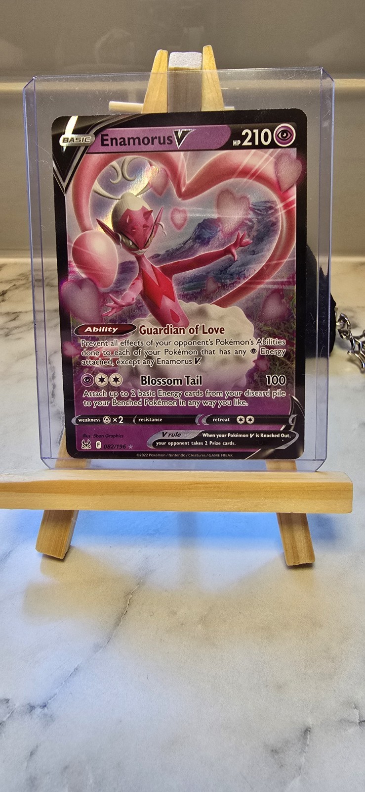 Pokémon TCG - Enamorus V #82/196 - Lost Origin - Holo Rare - NM/M