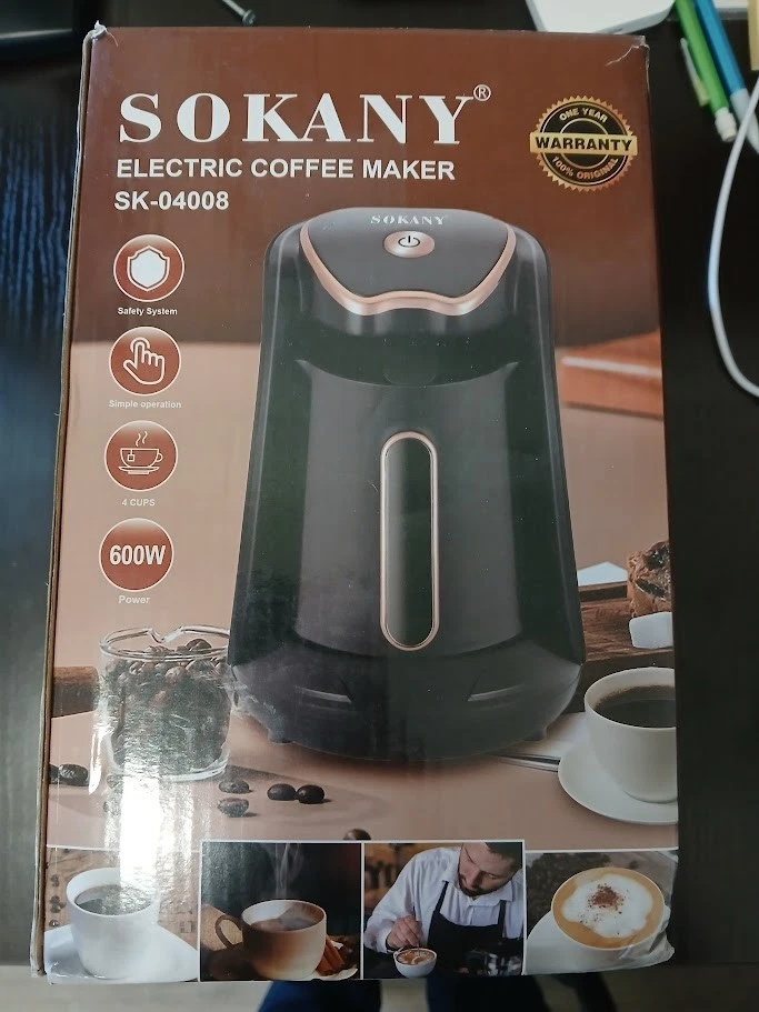 Sokany Coffee Maker, 3-Cup 8.45oz Capacity, Touch Control with Auto Shut Off
Opens in a new window o