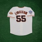 Tim Lincecum San Francisco Giants Men's 2010 World Series Cream Home Jersey