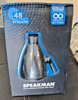 NEW Speakman 3-Spray 2.5 GPM  Wall Mount Showerhead in Matte Black- SR-2252-MB