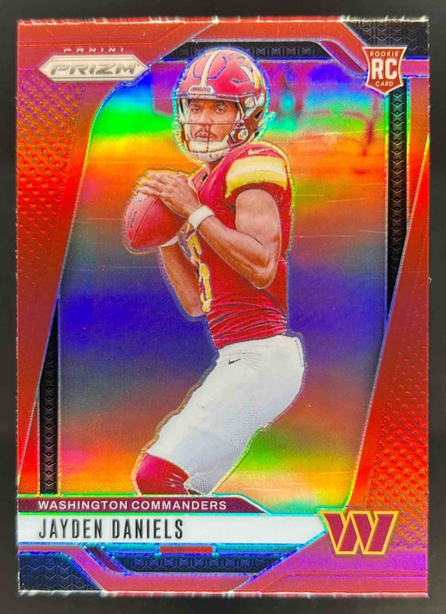 2024 Prizm Jayden Daniels SP Red Rookie RC #347 Commanders