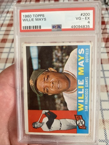 1960 TOPPS WILLIE MAYS #200 PSA VGEX 4 Centered HOF SF Giants BLAZER🔥🔥🔥
