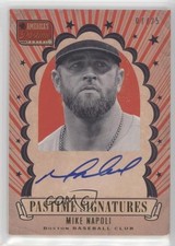 2013 Panini America's Pastime Signatures 7/25 Mike Napoli #MN Auto 0l1