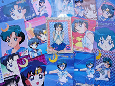 Mercury Bundle - 15 Card Sailor Moon Mixed Lot - Amada, Bandai, Prism, Carddass