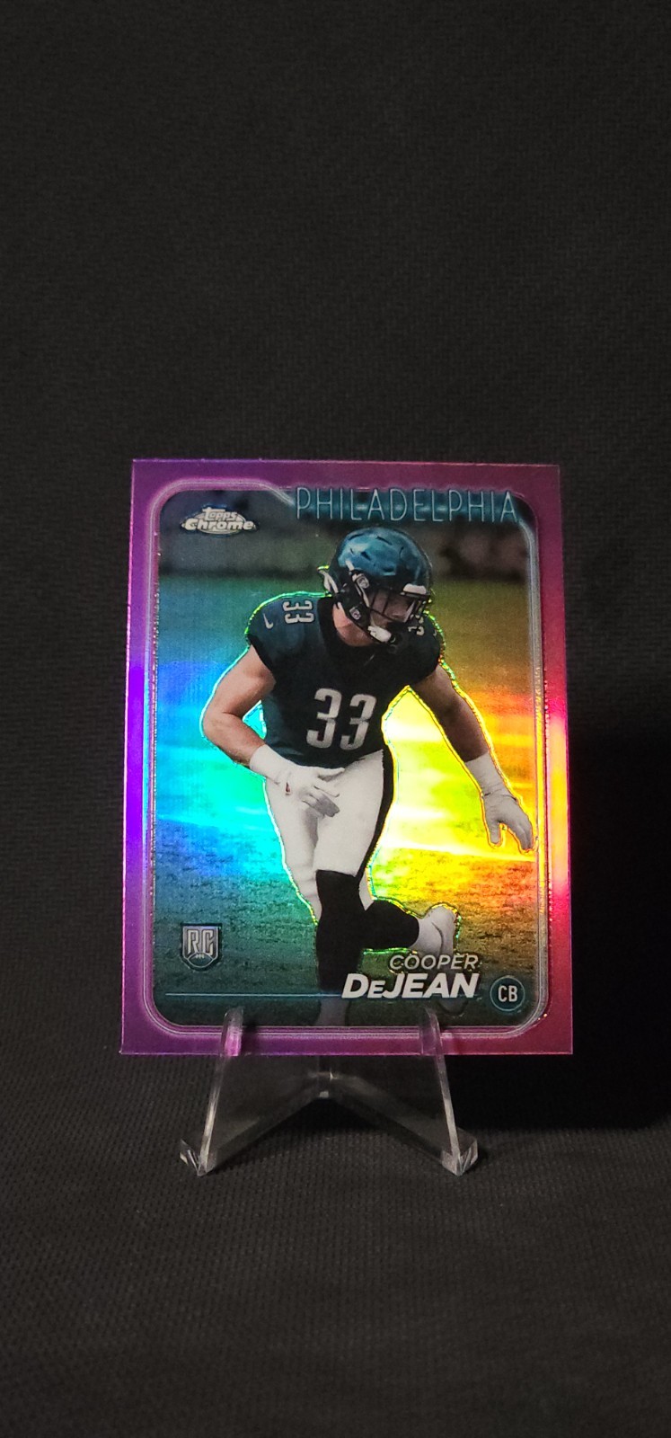 2024 Topps Chrome - Rookies Cooper DeJean #232 Pink Refractor (RC)