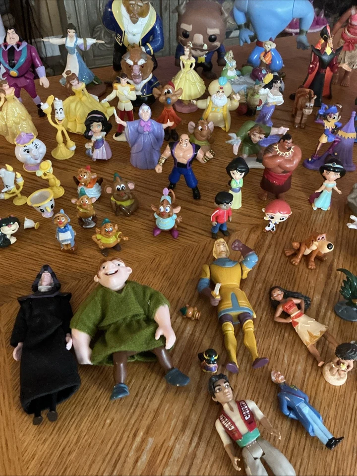 Large Lot of Disney Toy Figures Assortment of Characters Modern & Vintage - Image 3 of 4