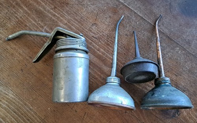 #ad 4 Vintage Hand Held Oiler Cans Craftsman $29.95