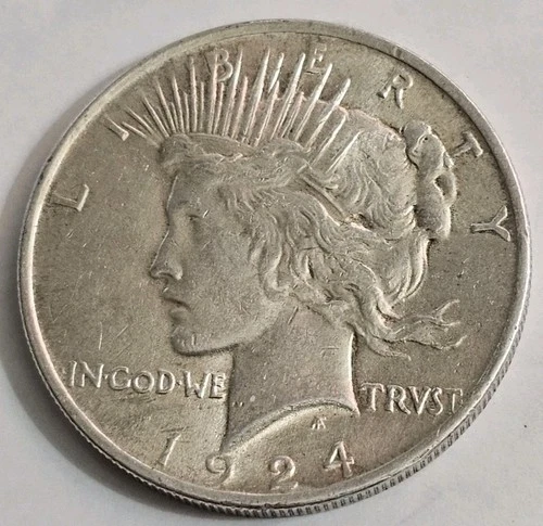 1924 Peace Dollar vf (#95)