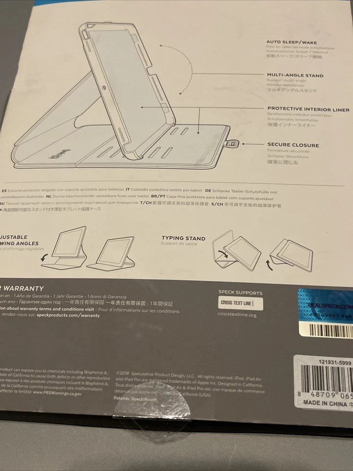 Funda Speck Balance Folio para iPad 9,7 pulgadas 2017/2018 Pro/Air/Air 2 Foto 3 de 3