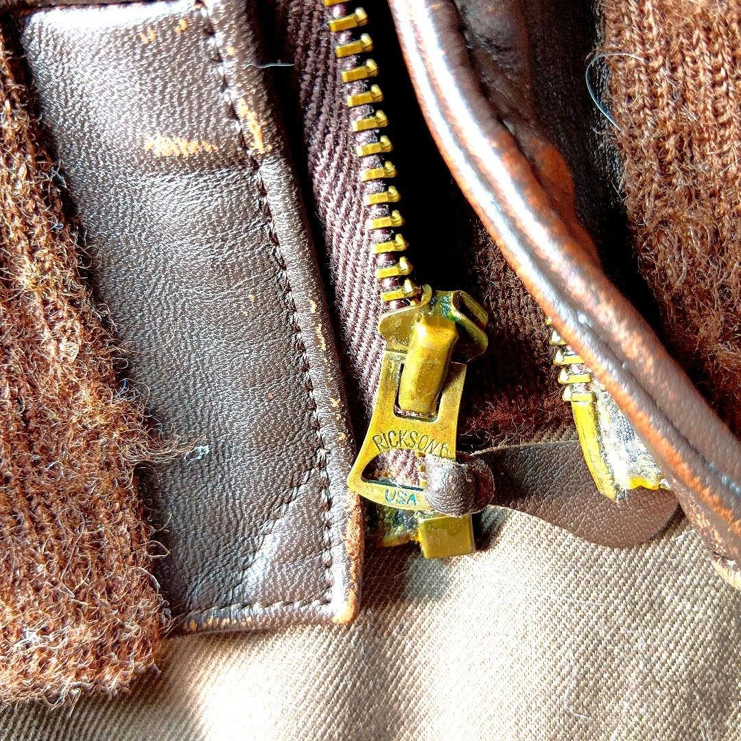 Buzz Rickson's A2 Horseside Flight Jacket 90s Ear… - image 16