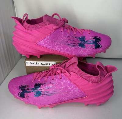 Under Armour Blur 2 MC Suede Pink Football Cleats 3027978-601 Men s Size 13 NWOB