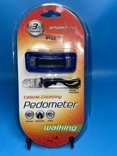 NEW SPORTLINE CALORIE COUNTING PEDOMETER SECURITY LEASH