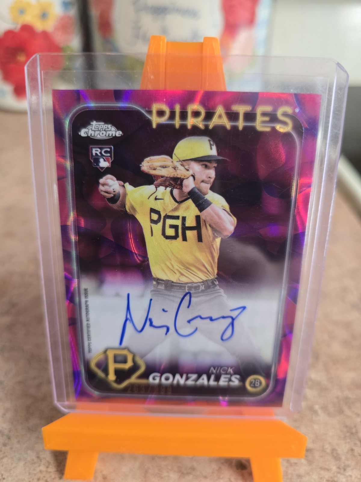 2024 Topps Chrome - Rookie Autographs Nick Gonzales #RA-NG (AU, RC) /299