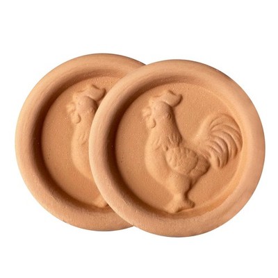 OULLYY 2 Pcs Terracotta Brown Sugar Keeper, Free, 2 Roosters 