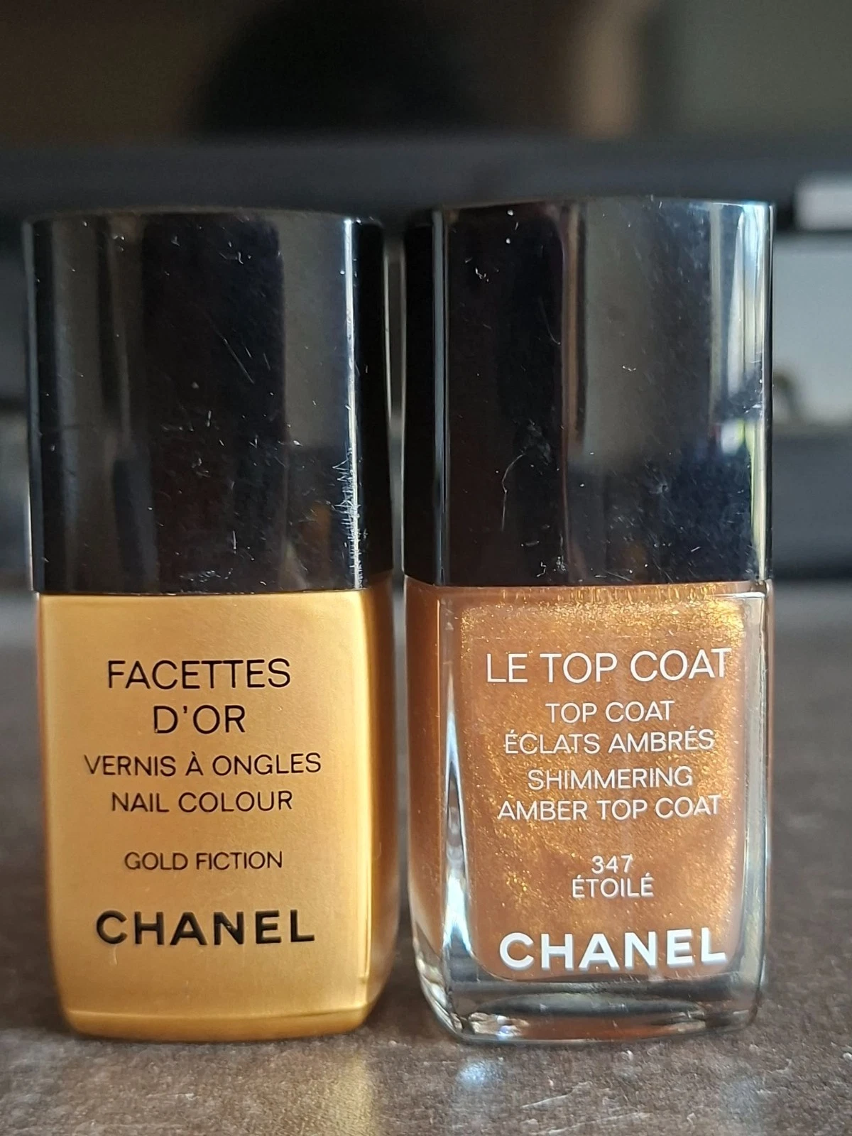 Set of 2 CHANEL Le Vernis Nail Polish- Facettes D'Or, 347 Etoile
