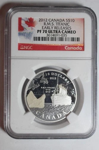 2012 Canada $10 RMS Titanic PF70 NGC