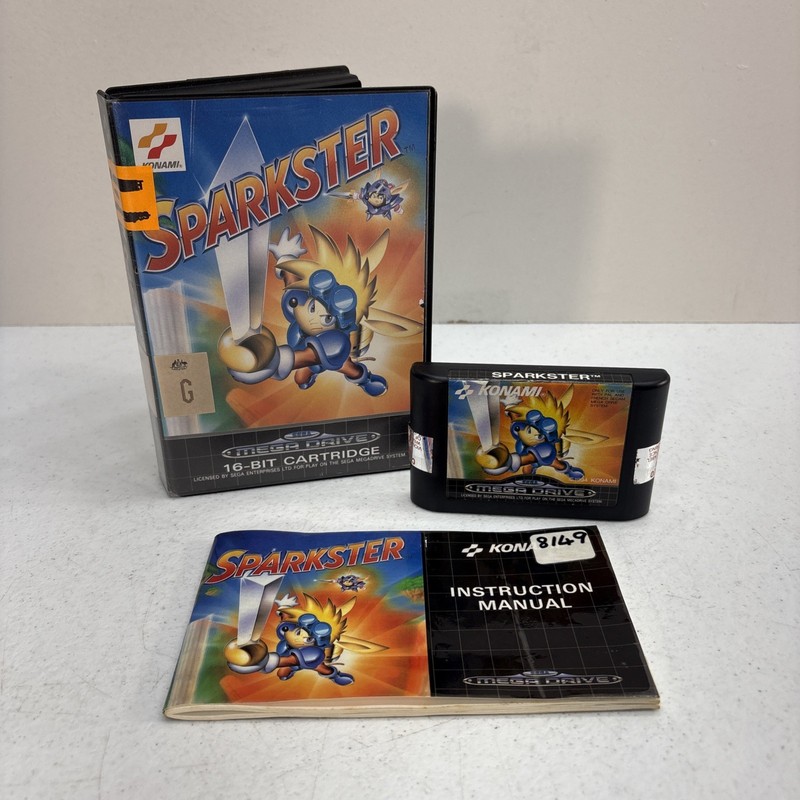 SEGA MEGA DRIVE GAME SPARKSTER COMPLETE