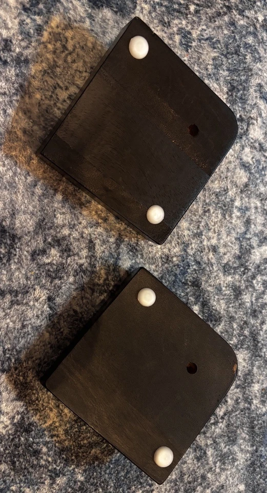 "2 patas de sofá Broyhill genuinas de bajo perfil de 1,5""" Foto 4 de 4