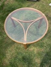 Vintage Mid-century Nesting Coffee Table With 3 Side Tables