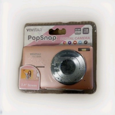 NEW - Vivitar Popsnap Digital Camera 1080 HD 44MP  16X Zoom Pink - Free Ship