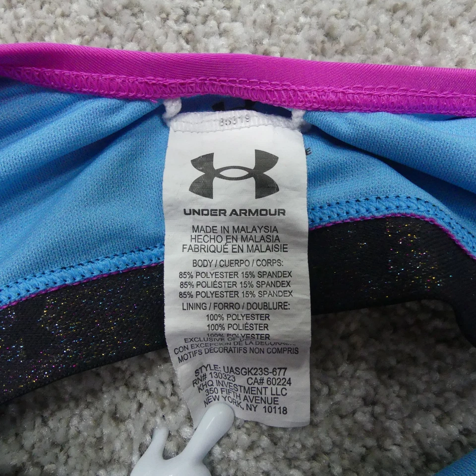 Under Armour Bikini Top Girls 8 Pink Pullover Swimwear - Image 4 of 4