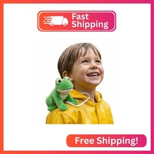 JUSTQUNSEEN Magnetic Shoulder Frog Plush Toy Wearable Mini Plush Green Toad Palm